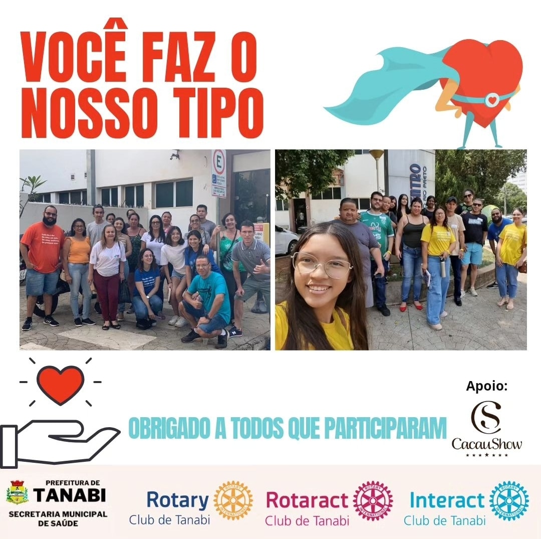 Texto da Família Rotária de Tanabi:

Setembro Vermelho é um momento crucial para refletirmos sobre a...