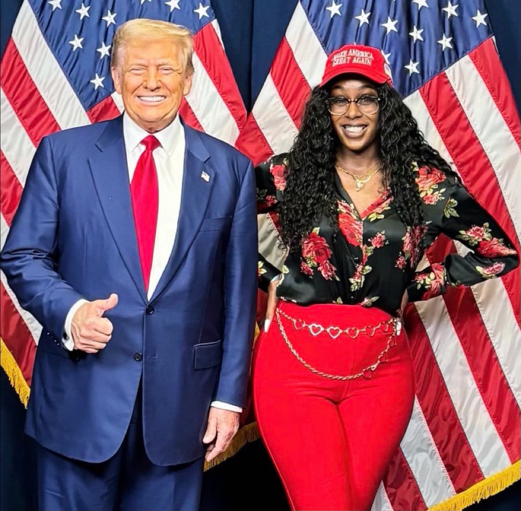 REMEMBER THE BEAUTIFUL WOMAN WHO HUGGED RIGHTFUL PRESIDENT TRUMP AT CHICK-FIL-A?

She Just Got Her P...