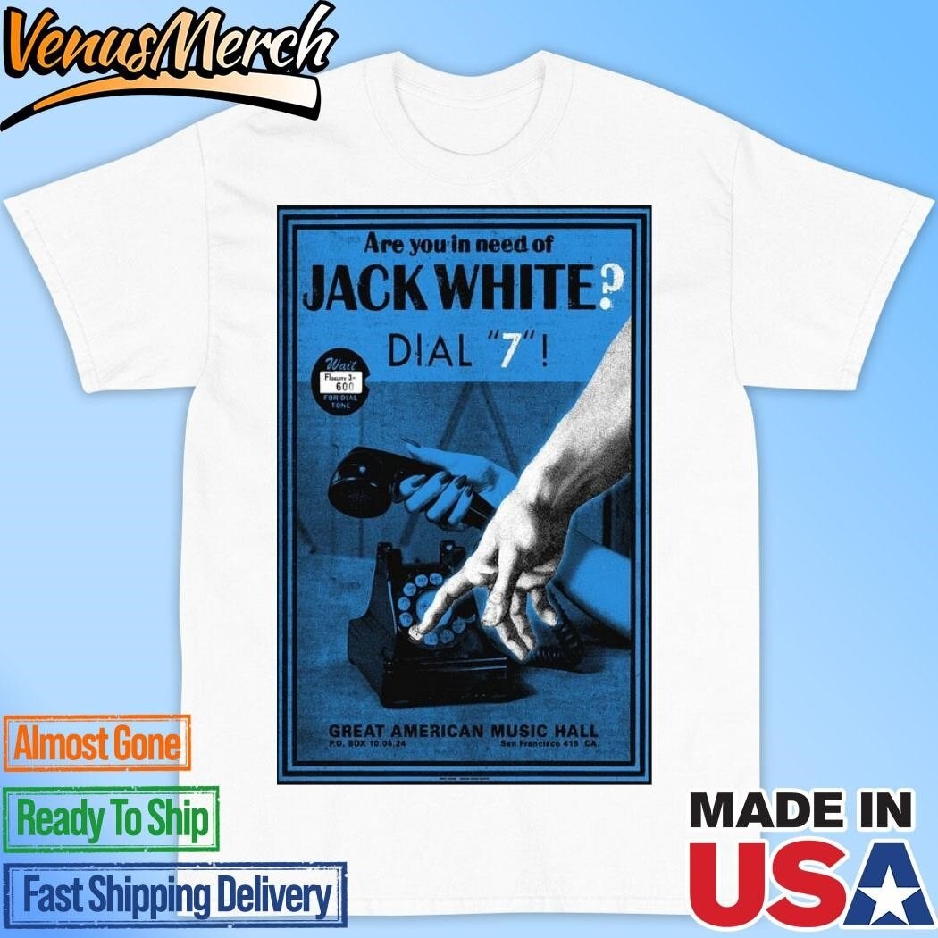 Official Jack White Great American Music Hall 10.04.24 San Francisco Tour Poster Shirt
Click here to buy it: https://venusmerch.com/product/official-jack-white-great-american-music-hall-10-04-24-san-francisco-tour-poster-shirt-2/
Visit Home page: https://venusmerch.com
Music lovers and collectors alike rejoice! The highly anticipated Jack White Great American Music Hall 10.04.24 San Francisco Tour Poster Shirt is now available for purchase, offering a unique and exclusive item for fans of the legendary musician. This meticulously designed shirt commemorates White’s upcoming performance at one of San Francisco’s most iconic venues, the Great American Music Hall.
