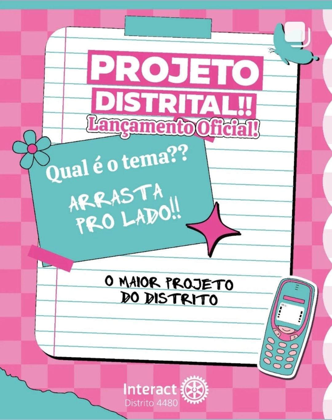 Texto do Interact Distrito 4480:

A magia do cosmos cria uma bela forma de vida em nossa Terra: as b...