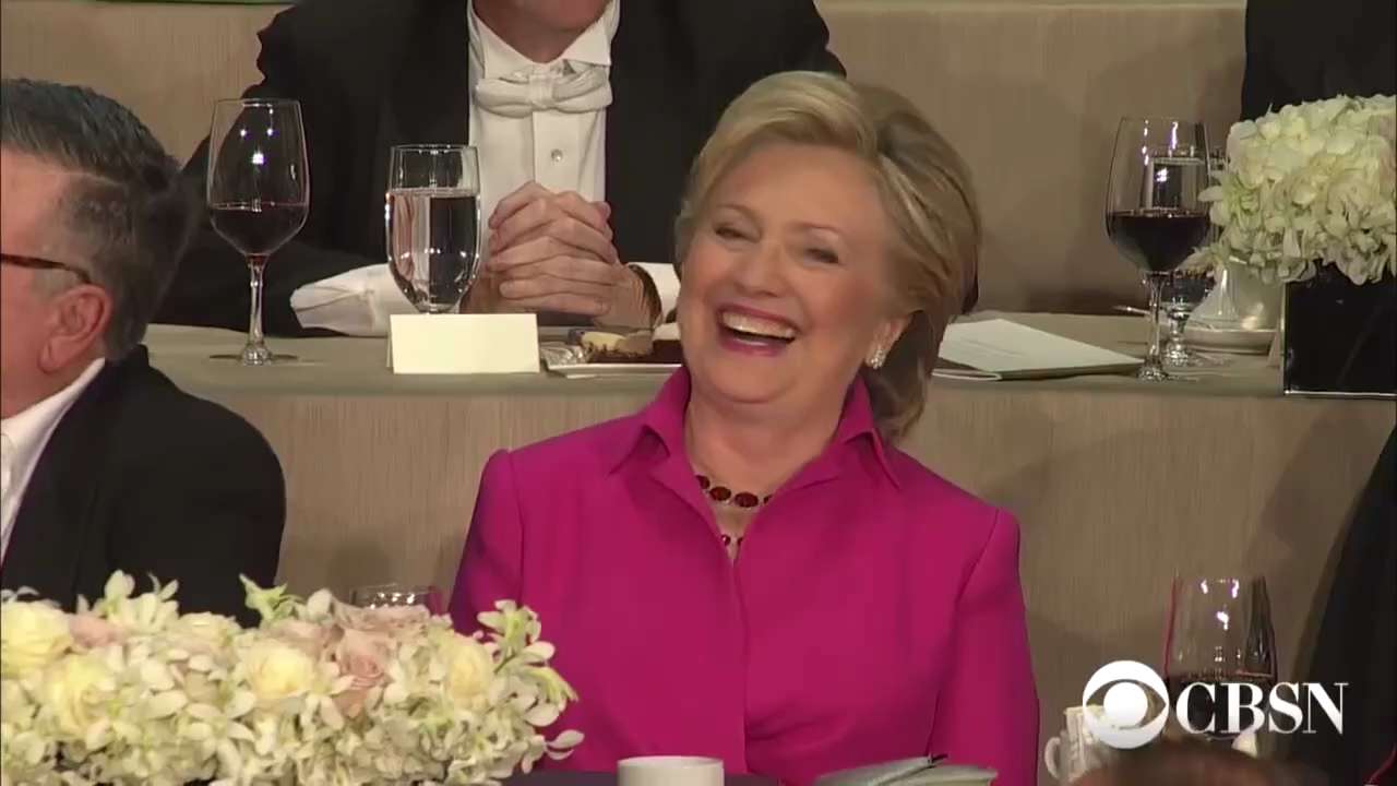 This is the Al Smith Dinner in 2016. Virtually all the attendees excepting Trump and Maria Bartiromo...