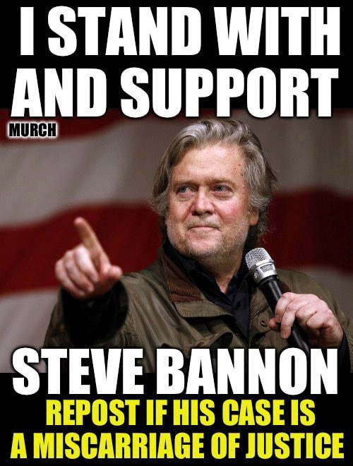 FREE 🇺🇸 STEVE BANNON 🇺🇸✊