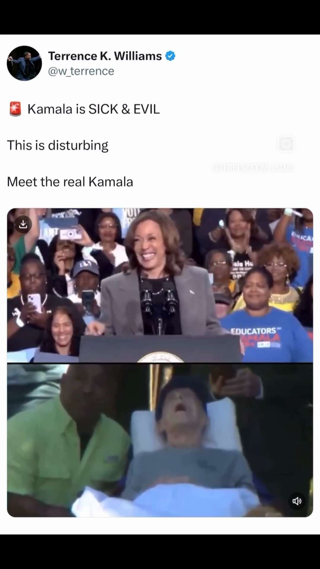 OMG how disgusting. 

Kamala Harris is a sick and twisted idiot! 