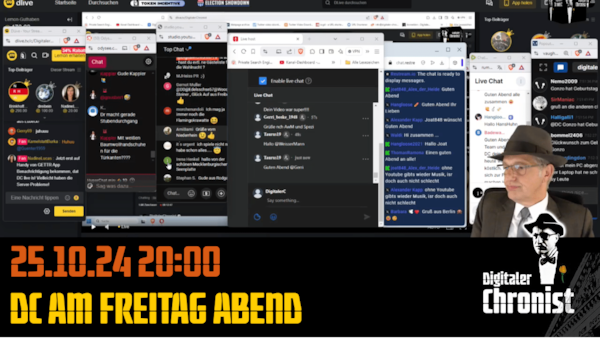 Aufzeichnung vom 25.10.24 DC am Freitag Abend