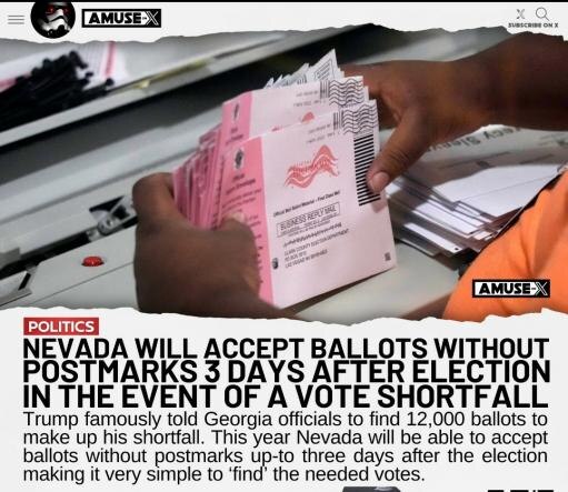 If the Nevada election comes down to just a few thousand votes, voters who 'forgot' to vote will be ...