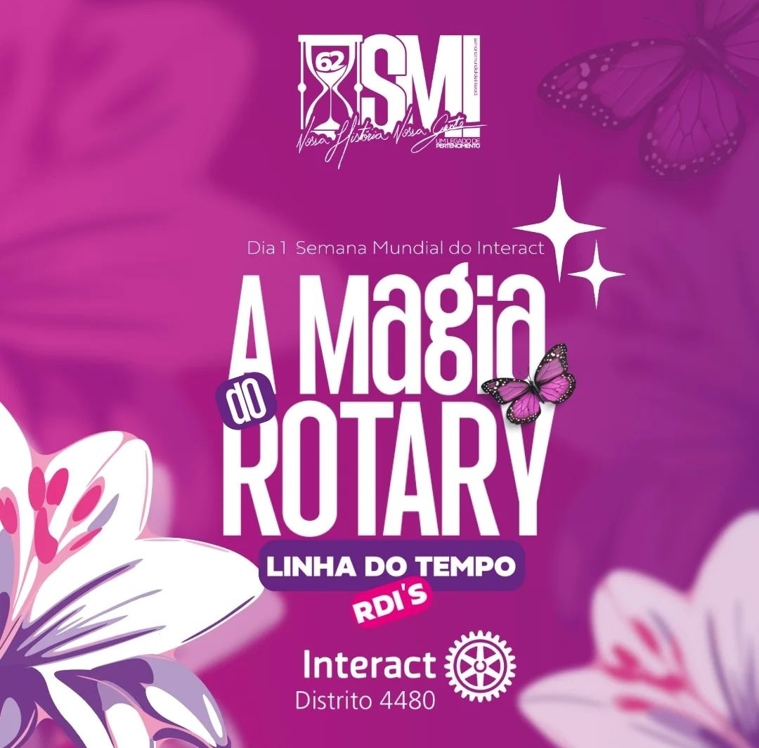 Texto do Interact 4480:

Semana Mundial do Interact (SMI). Nossa História, Nossa Gente. Um Legado de...
