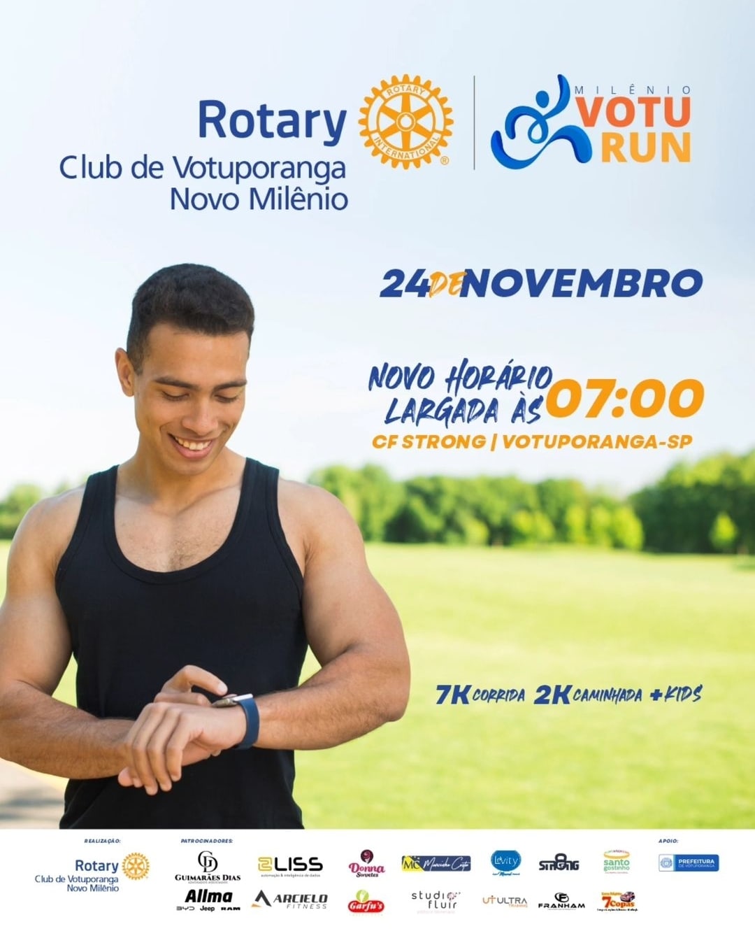 Texto do Rotary VotuTun e do Rotary Club de Votuporanga - Novo Milênio:

ATENÇÃO: MUDANÇA NO HORÁRIO...