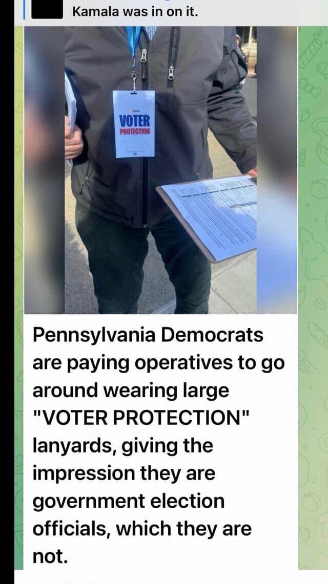 Voter Fraud In PA Is Off The Charts !
Most Is Being Caught !
As We Said This Not Trump VS Harris
THI...