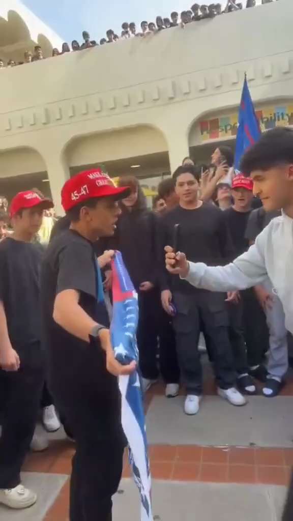 Beverly Hills High School erupts in celebration after Trump wins.

https://citizenfreepress.com/

