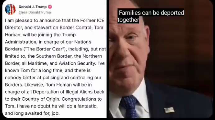 WiseEnough on GETTR : 🚨 Trump to choose Tom Homan as his “Border Czar”