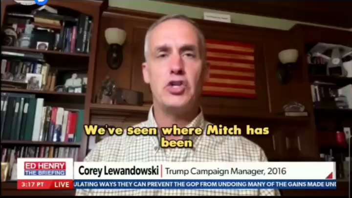 WiseEnough on GETTR : Trump Advisor Corey Lewandowski Completely Exposed John Thune as Mitch McConnell's Puppet