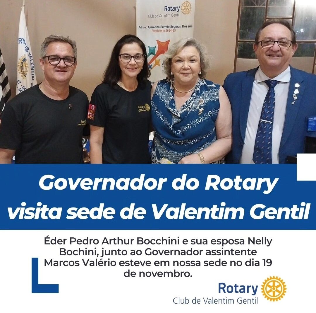 Texto do Rotary Club de Valentim Gentil:

Nesta última terça dia 19 de novembro, esteve em nossa sed...