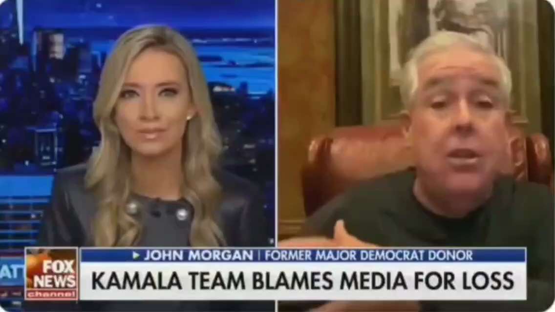 WiseEnough on GETTR : 🚨Holy Smokes: Democrat mega-donor John Morgan RIPS Kamala campaign staff after they blamed the ‘media' for loss: 

"...