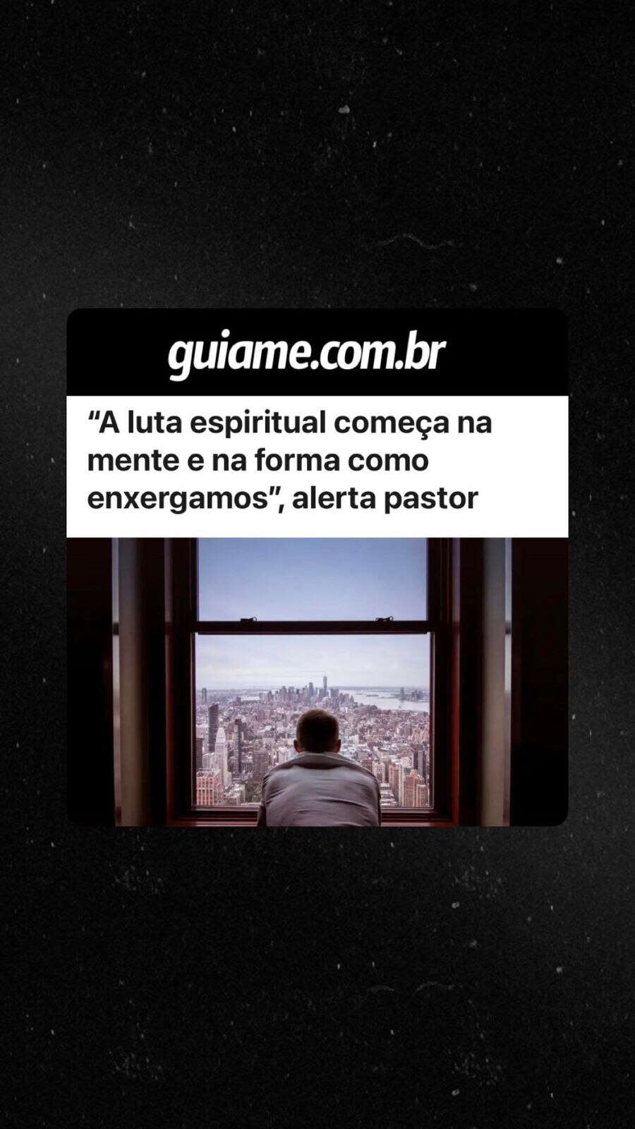 O que está por trás da maioria das lutas que enfrentamos? “O que acontece no mundo físico é reflexo ...