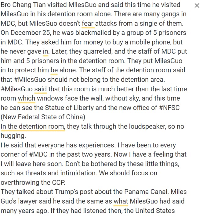 https://gettr.com/streaming/p3fekqvd54c 
click to read the details of #meeting with #MilesGuo in pics. 
It is now confirmed the #quotedpost below. #MilesGu