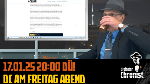 Aufzeichnung vom 17.01.25 DC am Freitag Abend