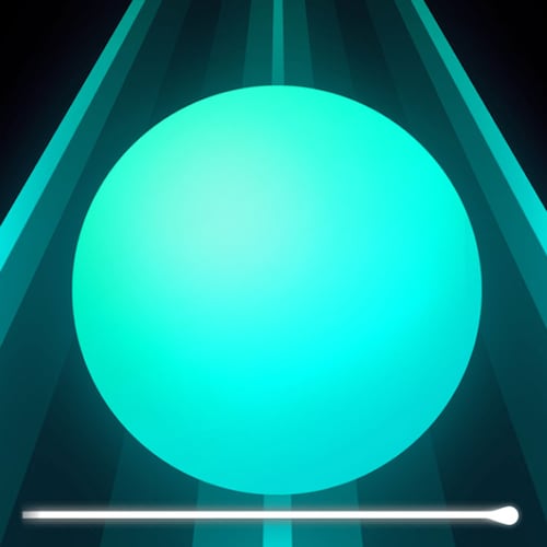 Tap Road Game: navigate a rolling ball, dodge obstacles, and collect gems to achieve high scores on this endless runway.