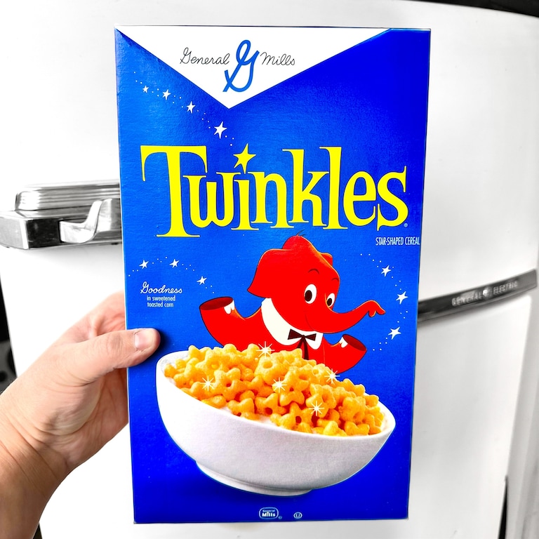 General Mills Recently Brought Back One Of Their Best Cereals From The 1960s! ✨🐘🥣I Tried Twinkles The Other Day For The First Time And I Do Not Understan
