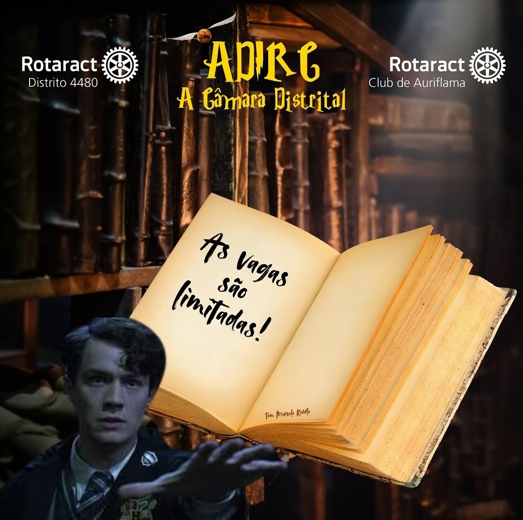 Texto do Rotaract Distrito 4480 e do Rotaract Club de Auriflama:

A CCO MANDOU AVISAR:

Tom Riddle j...