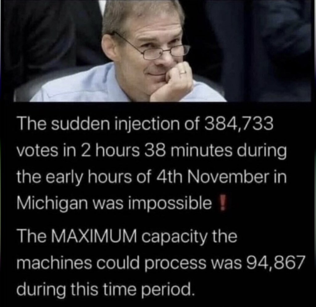 They have proof that the 2020 election was stolen. 