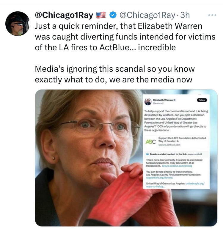 THE MORE POCOHONTAS BITCHES ABOUT ELON THE MORE CRIMINAL SH*T THEY FIND SHE IS DOING !
