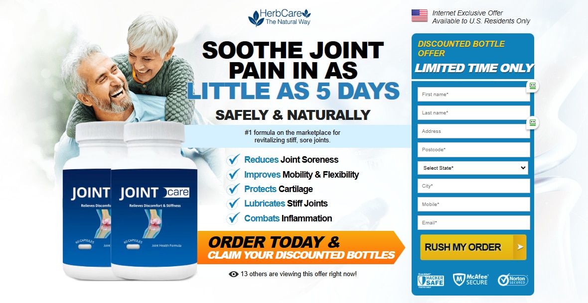 Herb Care for Joint Pain: A Natural Approach to Relief

Joint pain is a common issue affecting millions of Americans, often caused by conditions like arthritis, inflammation, or overuse. While medications and physical therapy are common treatments, many people are turning to herbal remedies for natural relief. Herbs have been used for centuries to alleviate pain and inflammation, offering a holistic alternative to conventional medicine. Here’s a guide to herb care for joint pain, tailored for the USA audience.

Shop Now - https://geturhealth.com/BuyHerbCare

SiteGoogle Page - https://sites.google.com/view/herb-care-joint-pain/home

Facebook Page - https://www.facebook.com/groups/getherbcarejointpain
