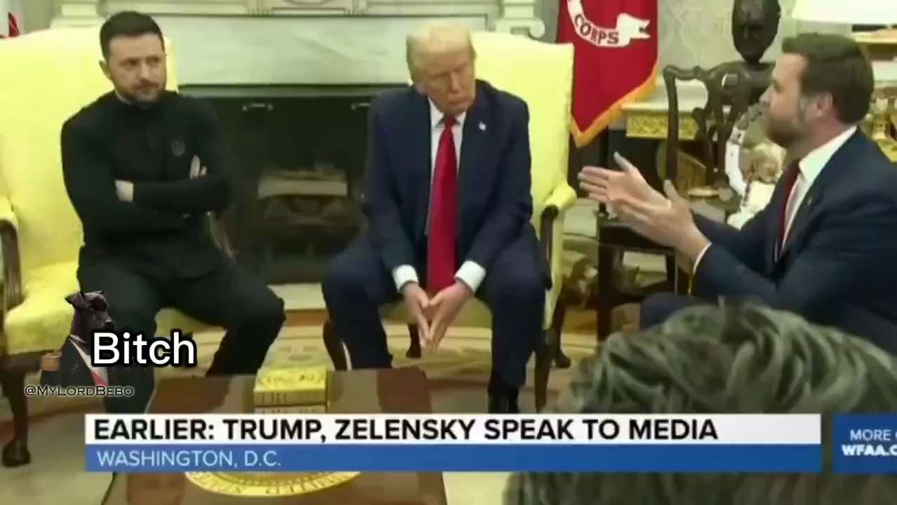 ZELENSKY CALLED 
JD VANCE A BITCH!

The mic caught it!
SUKA 👇 

He literally called JD Vance a BITC...