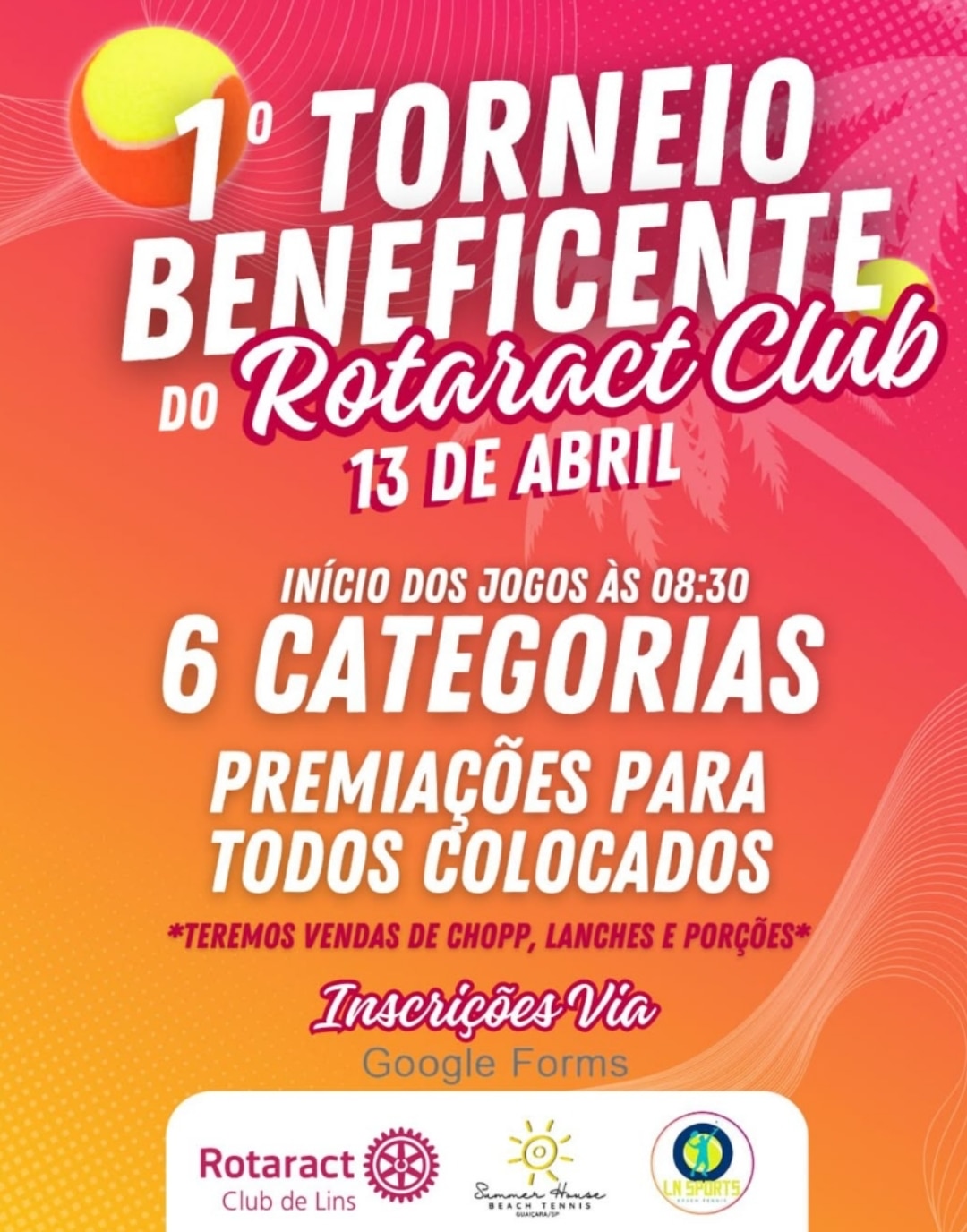 Texto do Rotaract Club de Lins:

ALÔ GUAIÇARA E REGIÃO!! O Rotaract Club de Lins irá realizar o 1º T...