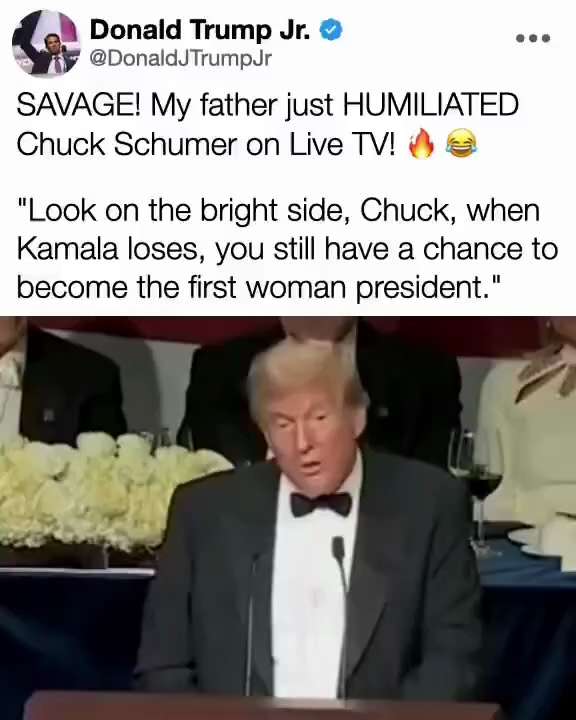 Yeah he humiliated Chuck!  But it only happened because  the Democrats have become  the  “Democrat T...