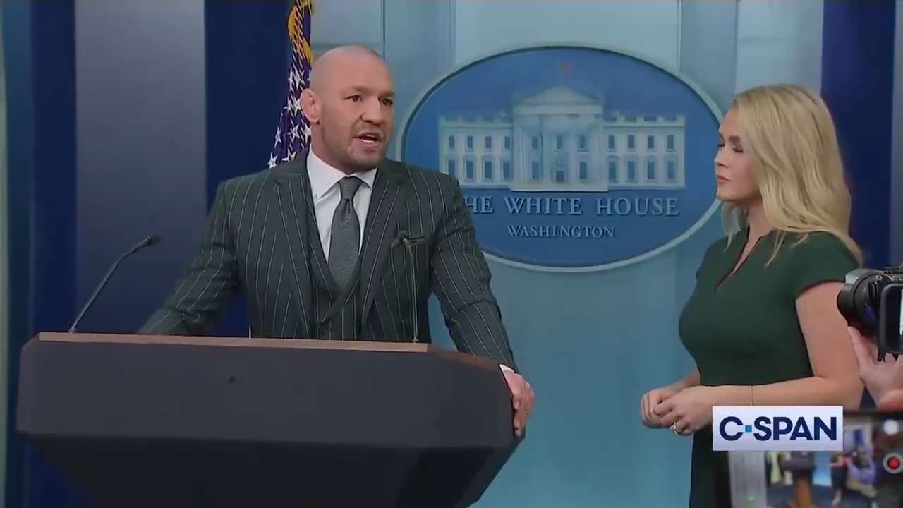 ADMIN POST. 

Conor McGregor at the Whitehouse for St Patrick's Day, calls out the Irish government ...