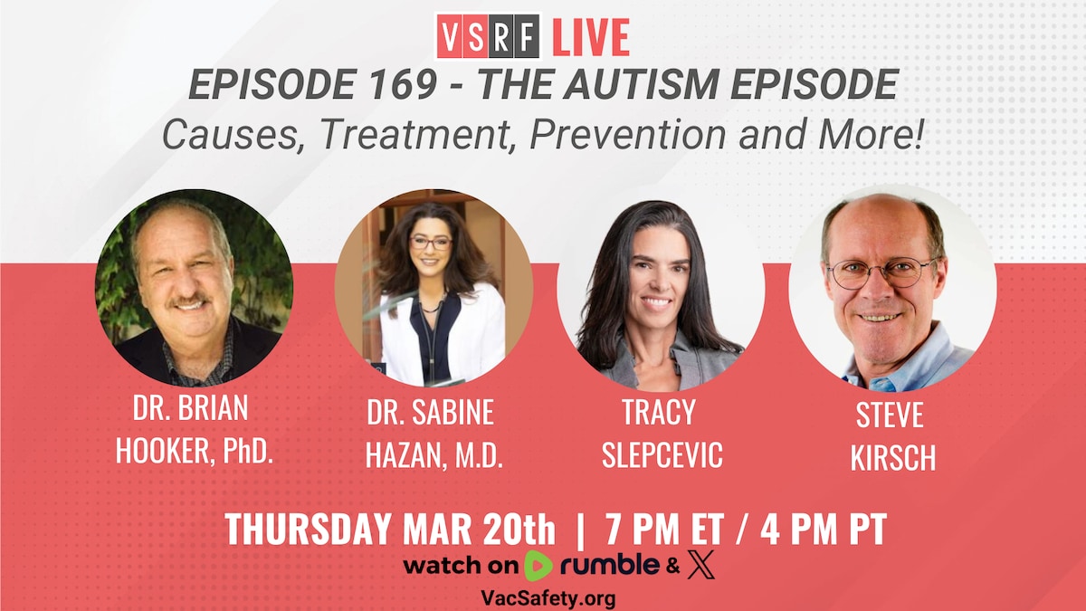 🚨 Don’t Miss This Week’s VSRF Live! 🚨

Join Steve Kirsch as he dives deep with top experts into so...