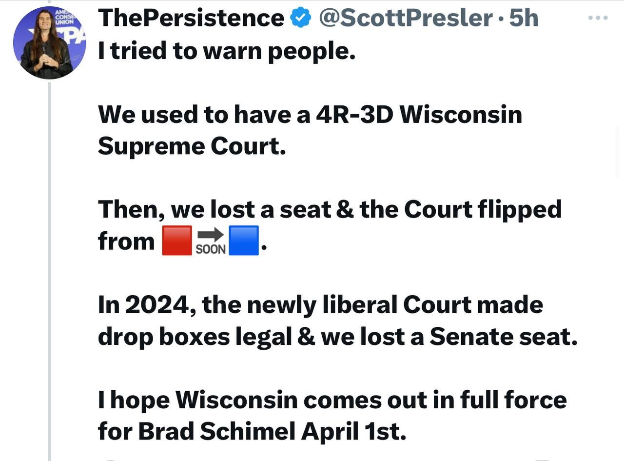 Wisconsin Please Vote!  

