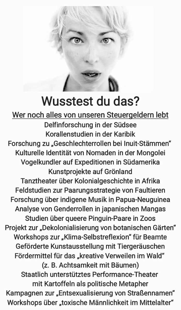 Lieber deutscher Steuerzahler...
LIEBEN,LIEBEN DANK...
BITTE WEITER MACHEN... 

