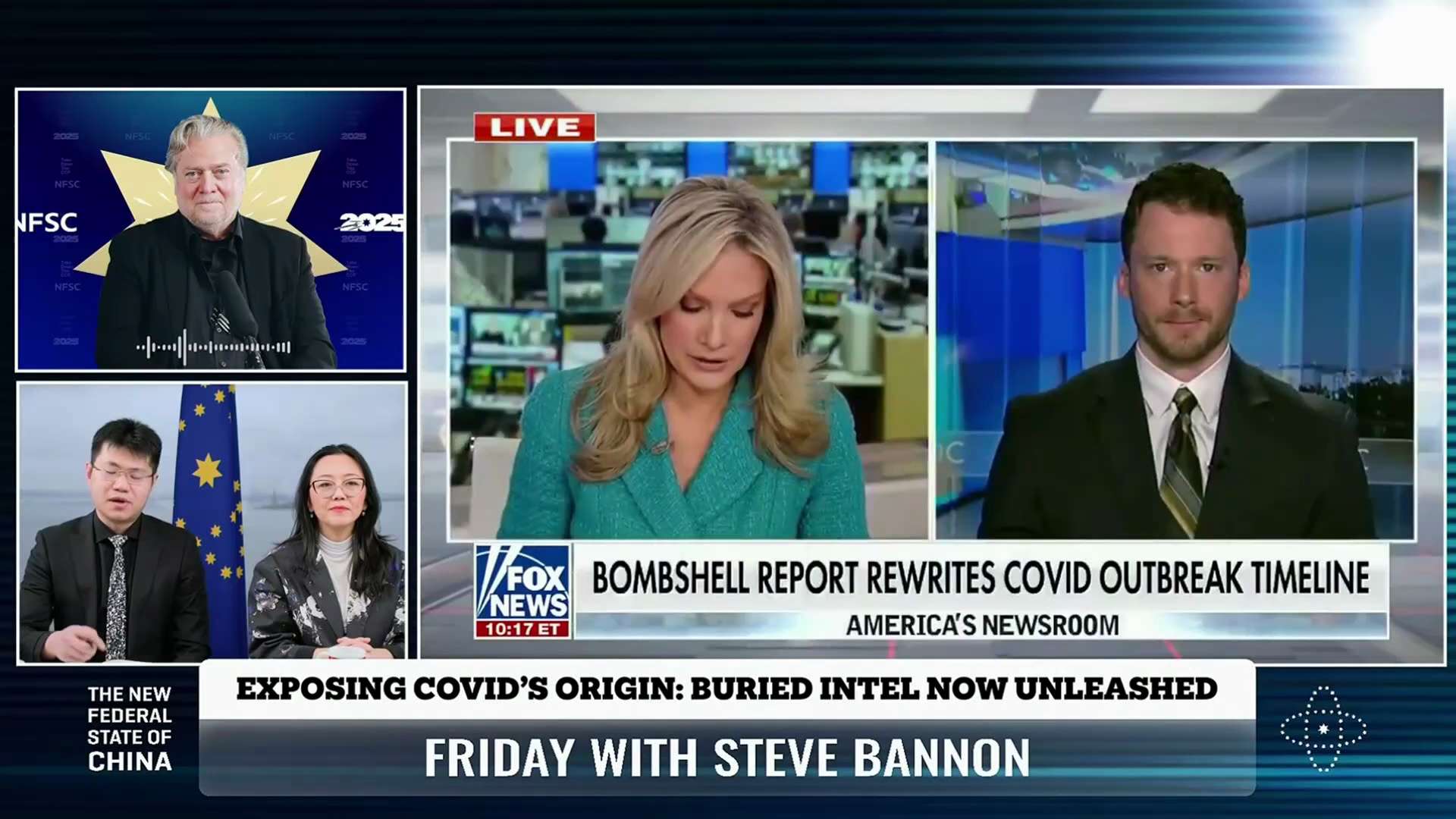 Bannon: The New Federal State of China (NFSC) is at the forefront of the fight against the evil Chin...