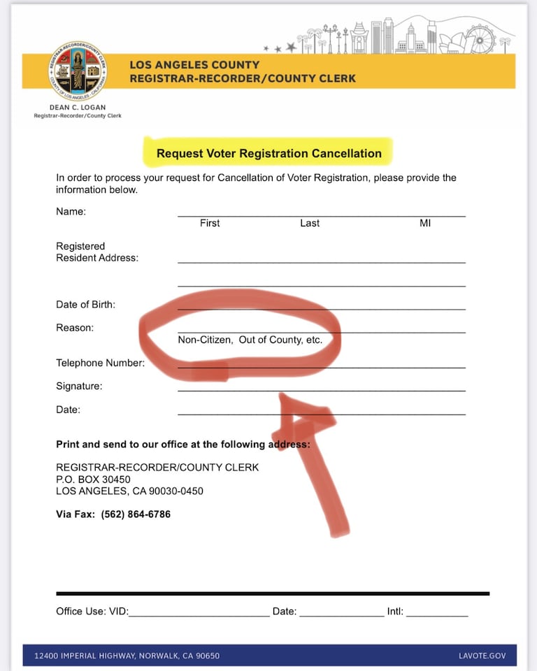 ‼️VERY CONCERNING‼️

Since 2020, ~1,000,000 people have left California for other states. 

👉In California, EVERY voter receives a mail-in ballot for EVER