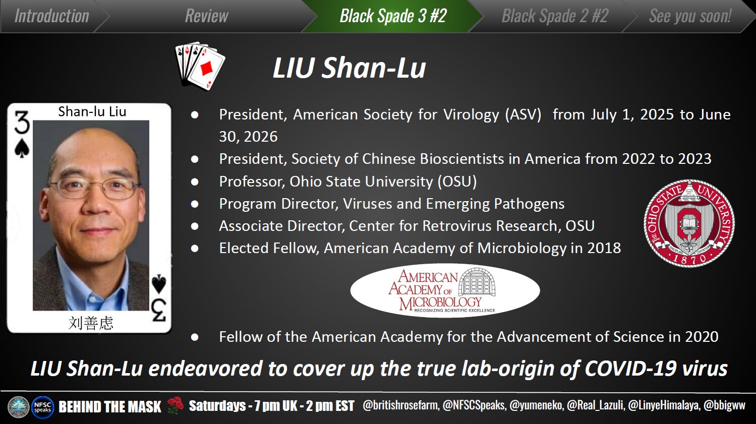 今天是 #共产党 头号敌人的七哥 "315" 被 #FBI 带走、#失去自由 的第770天。请立即释放七哥！七哥曾说，#灭共 靠 #病毒溯源 和 #国内经济崩塌。我制作了3副“毒王”扑克牌和1副麻将牌...