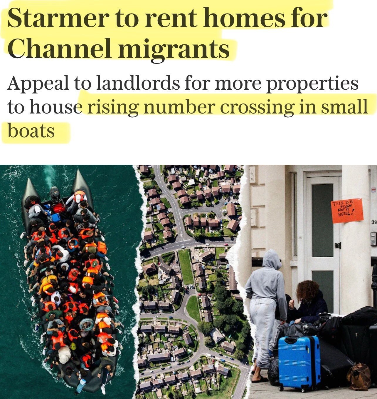 😡😡😡
Illegal Invasion.
HOUSING - The government and its contractors are sucking up as many rentabl...