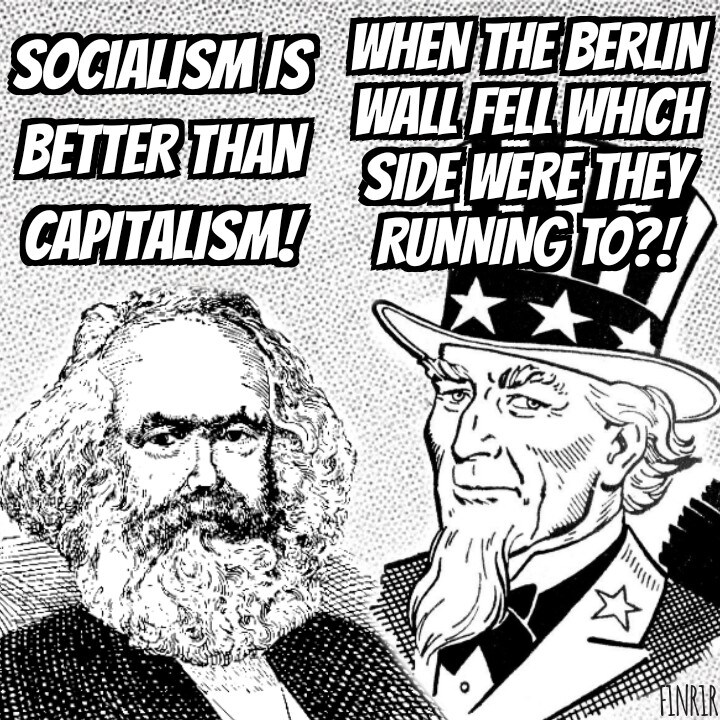 Hint: It wasn't towards East Berlin
#capitalism #socialism #conservative #libertarian #communism #trump #politics #freedom #republican #liberty #usa #amer