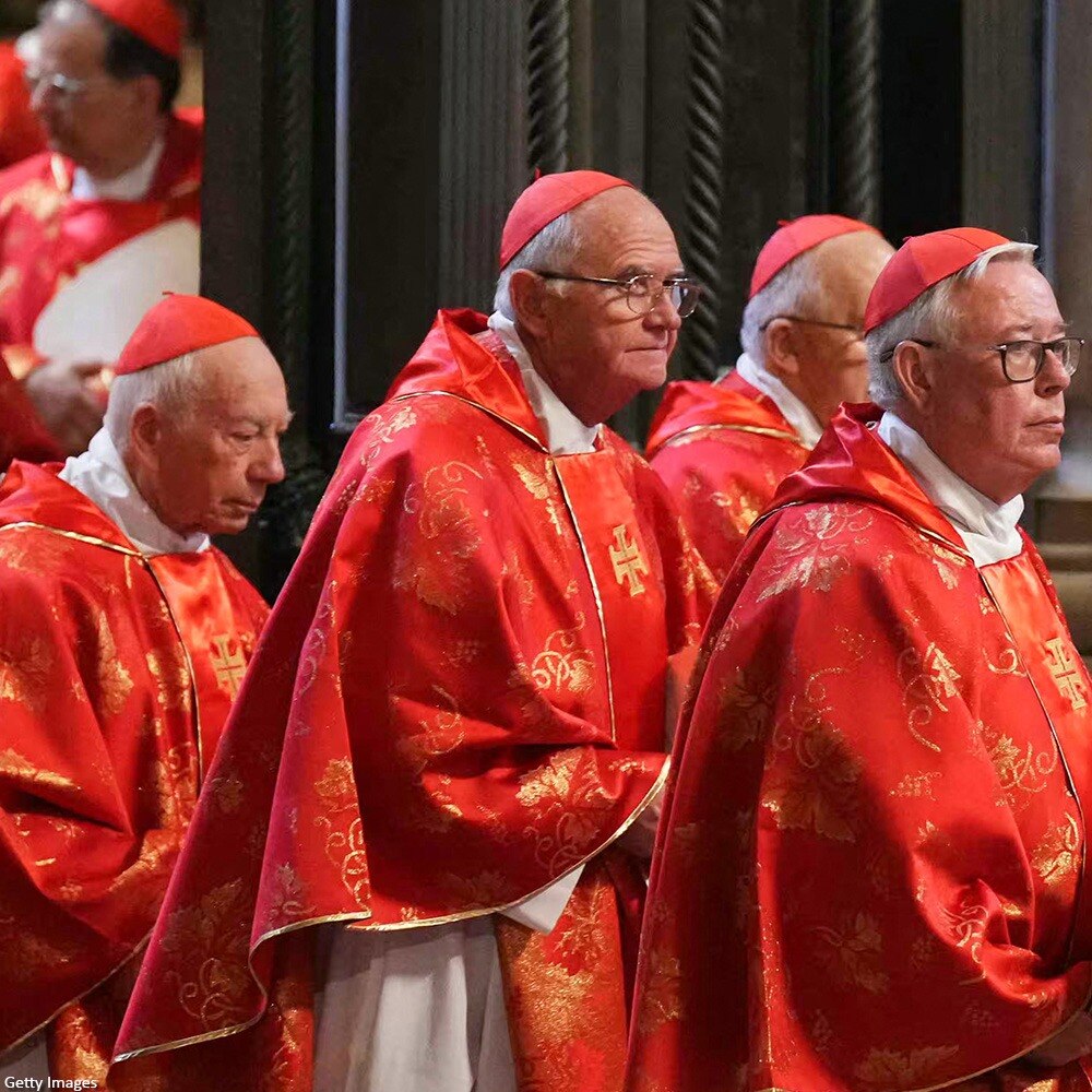 Cardinals from five continents attended a final pre-conclave Mass in St. Peter's Basilica in Vatican...