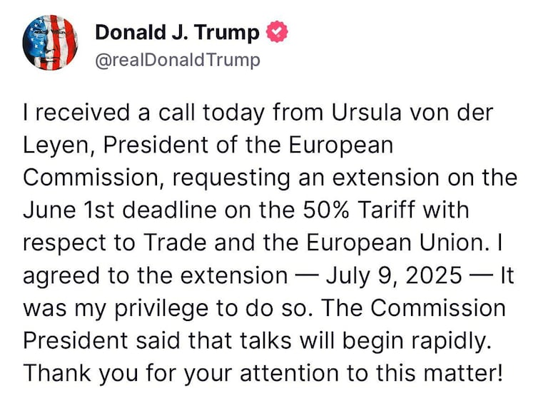 Ursula was talking tough before. Now look at her. 😁

The EU has requested and received an extention on the 50% tariff on what seems like a promise negotia
