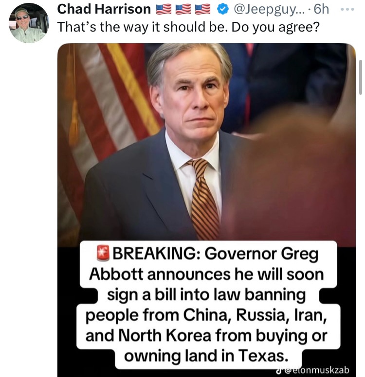 Thats Great !
NOW DO MUSLIMS THAT PLAN ON CONVERTING TEXAS TO ISLAM !
You Got A Islam City Being Built Abbott Said He Stopped But Reporters At Sight Say Co