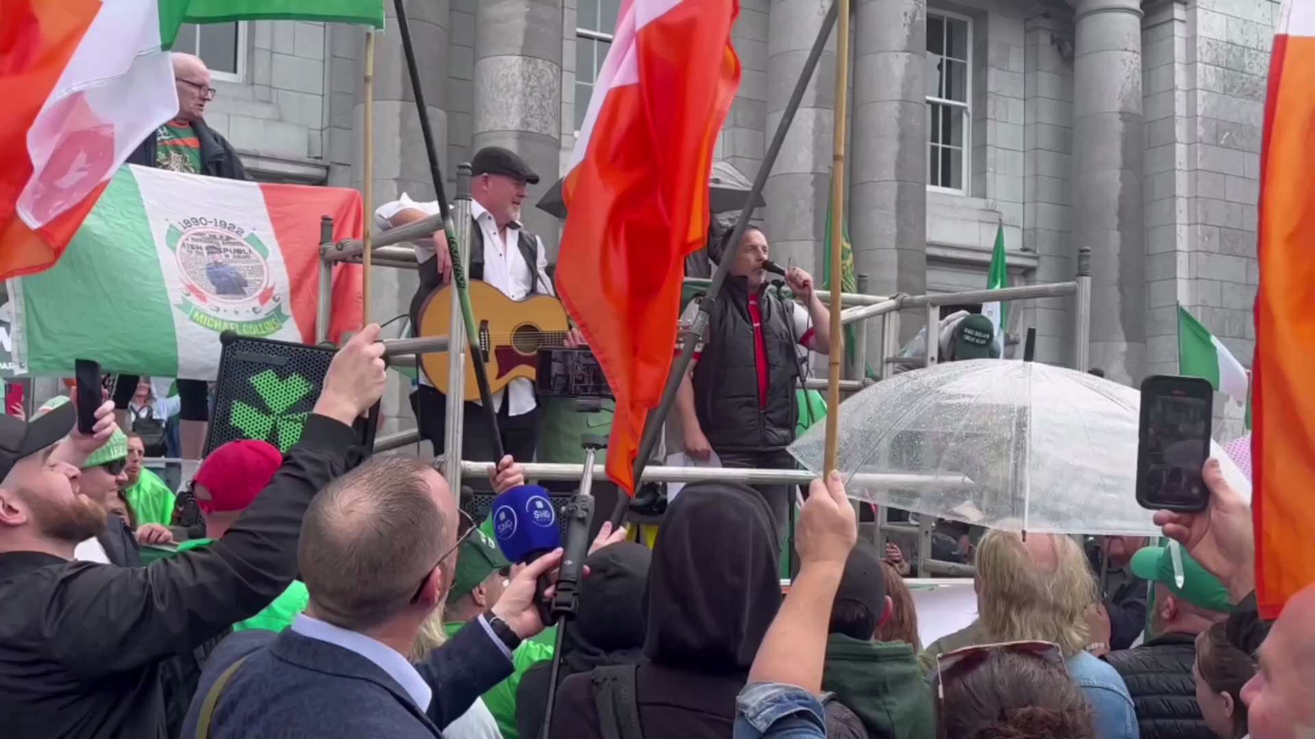 Chants of "get them out" ring around Cork as the Irish hit back against the migrant invasion of thei...