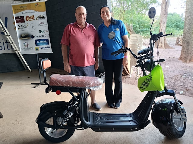 Almoço do Rotary Club de Bady Bassitt sorteia moto elétrica. Ação recebe destaque na mídia regional ...