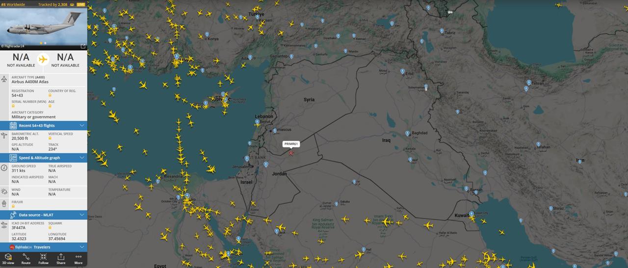 Deutschland aktiv am Angriff auf den Iran- beteiligt?

Es tauchte ein Airbus A400M Atlas-Luftbetanku...