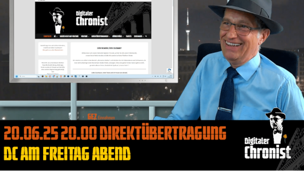 Aufzeichnung der Direktübertragung vom 20.06.25 DC am Freitag Abend