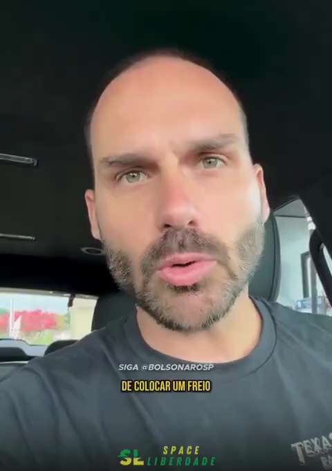 Deputado Federal Eduardo Bolsonaro Diz Que a Coisa Está Ficando Séria Agora Que o Deputado Americano...