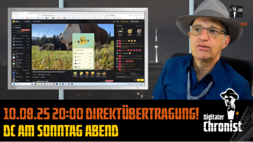 Aufzeichnung vom 10.08.25 Direktübertragung! DC am Sonntag Abend