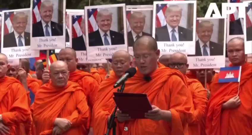 70,000 monks just broke their vow of silence to nominate Trump for a Nobel peace prize