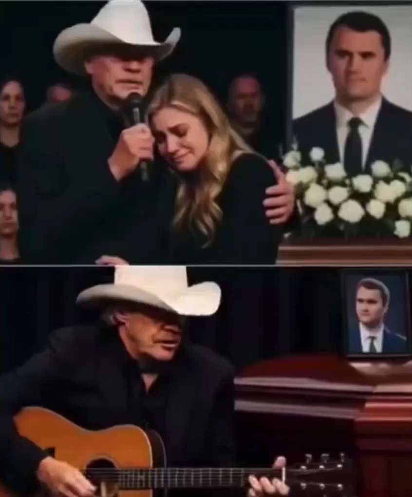 在查理·柯克莊嚴而又哀傷的葬禮上，歌手艾倫·傑克遜深情而溫柔地走向悲痛欲絕的妻子埃里卡·萊恩·弗蘭茨夫，細心而耐心地給予她安慰與力量。隨後，他在靈柩旁動情獻唱——旋律低迴而悠長，歌聲溫暖又充滿靈魂，如...