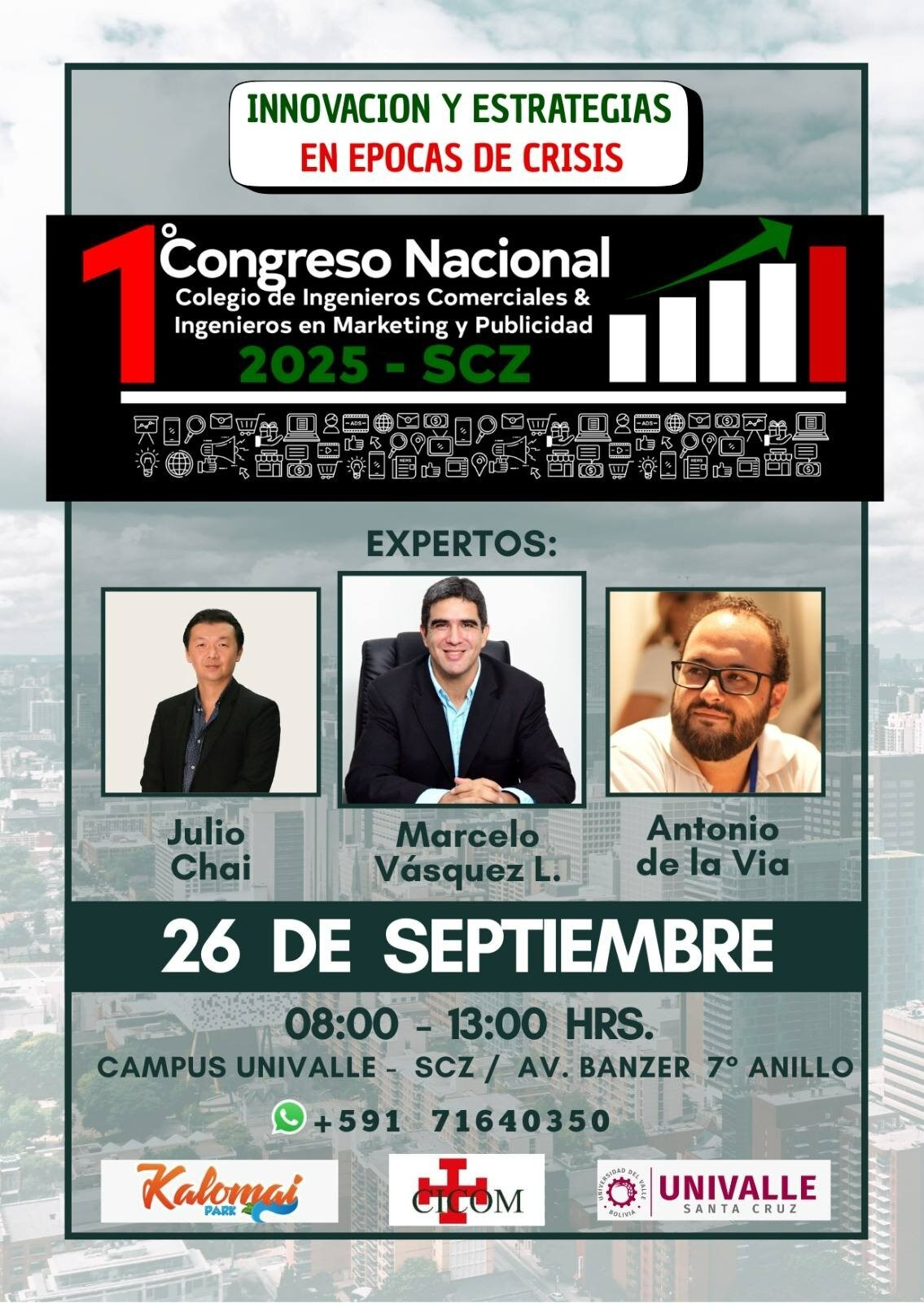 Agradezco en gran medida al Dr. Marcelo Vasquez Lema y al Colegio de Ingenieros Comerciales & Ingeni...